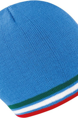 Result R368X - Bonnet Tricoté en Acrylique à Rayures Élégantes