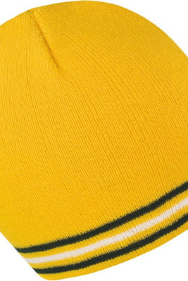 Result R368X - Stilvolle Acryl-Strickmütze mit Streifenmuster