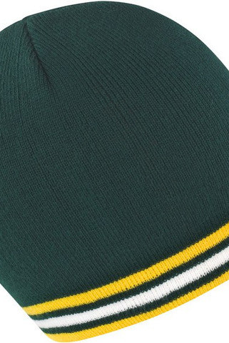 Result R368X - Bonnet Tricoté en Acrylique à Rayures Élégantes