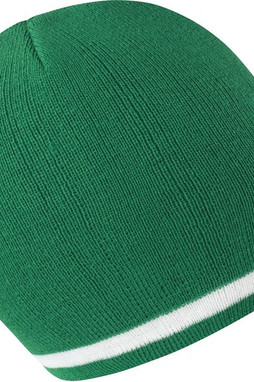 Result R368X - Bonnet Tricoté en Acrylique à Rayures Élégantes