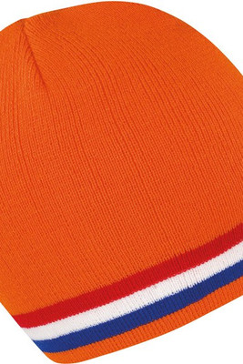 Result R368X - Cozy Stripe Knit Acrylic Beanie Hat