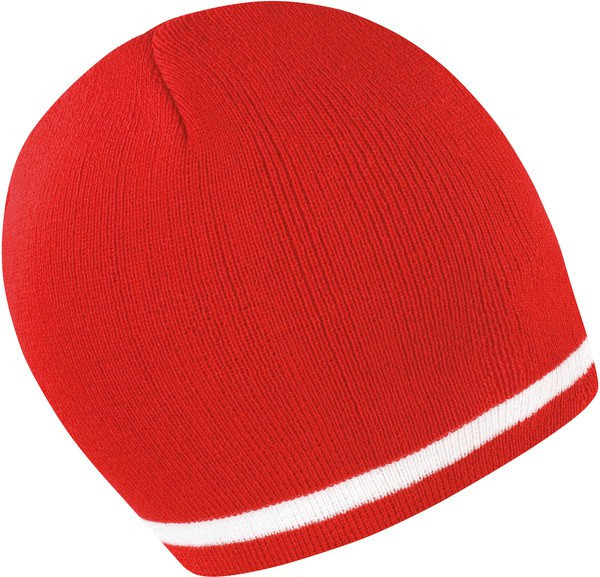 Result R368X - Cozy Stripe Knit Acrylic Beanie Hat