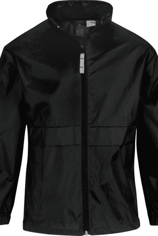 B&C CGSIRE - Wetterfeste Taffeta Nylon Jacke mit Verstaubarer Kapuze