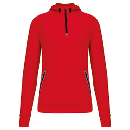 Proact PA360 - 1/4 zip hooded sports sweatshirt
