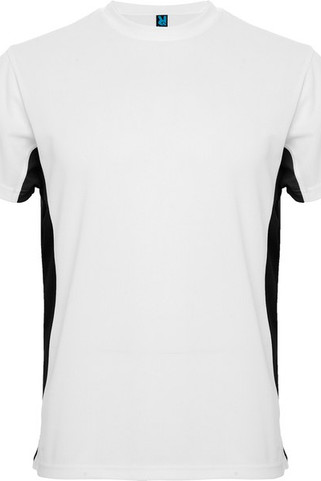 Roly CA0424 - TOKYO Short-sleeve technical t-shirt with a combination of two colour panels