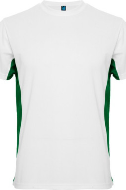Roly CA0424 - TOKYO Short-sleeve technical t-shirt with a combination of two colour panels
