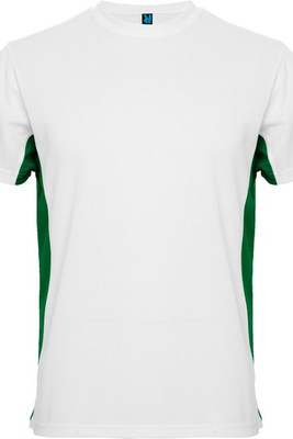 Roly CA0424 - TOKYO Short-sleeve technical t-shirt with a combination of two colour panels