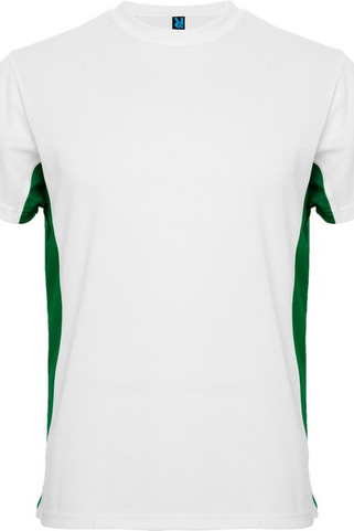 Roly CA0424 - TOKYO Short-sleeve technical t-shirt with a combination of two colour panels