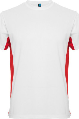 Roly CA0424 - TOKYO Short-sleeve technical t-shirt with a combination of two colour panels