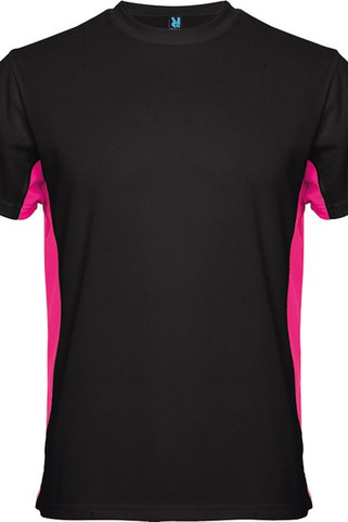 Roly CA0424 - TOKYO Short-sleeve technical t-shirt with a combination of two colour panels