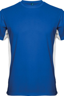 Roly CA0424 - TOKYO Short-sleeve technical t-shirt with a combination of two colour panels