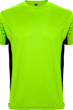 Roly CA0424 - TOKYO Short-sleeve technical t-shirt with a combination of two colour panels