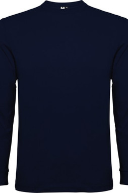 Roly CA1204 - POINTER  Long-sleeve t-shirt in tubular fabric with 4-layer crew neck and 1x1 ribbed cuffs