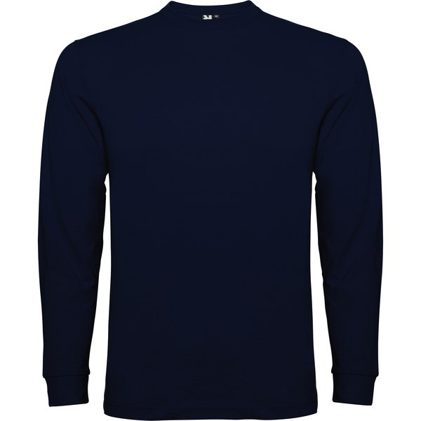 Roly CA1204 - POINTER  Long-sleeve t-shirt in tubular fabric with 4-layer crew neck and 1x1 ribbed cuffs