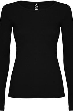 Roly CA1218 - Elegant Cotton Long-Sleeve Womens Tee with Trimmed Neck