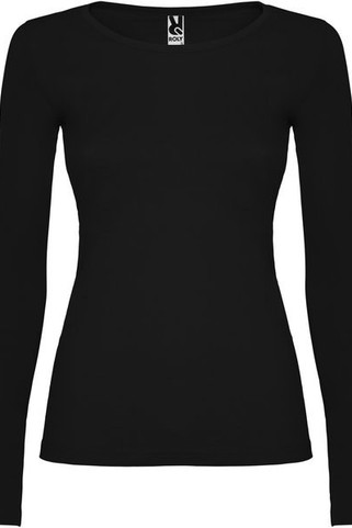 Roly CA1218 - Elegant Cotton Long-Sleeve Womens Tee with Trimmed Neck