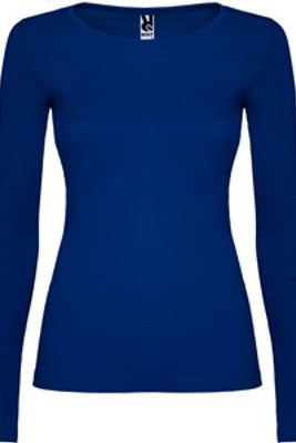 Roly CA1218 - Elegant Cotton Long-Sleeve Women's Tee with Trimmed Neck