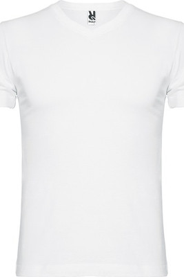 Roly CA6503 - SAMOYEDO Tubular short-sleeve t-shirt with 2-layer v-neck