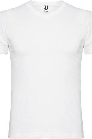 Roly CA6503 - SAMOYEDO Tubular short-sleeve t-shirt with 2-layer v-neck