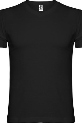 Roly CA6503 - SAMOYEDO Tubular short-sleeve t-shirt with 2-layer v-neck