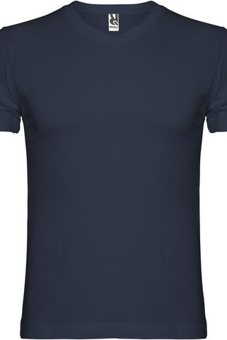 Roly CA6503 - SAMOYEDO Tubular kortærmet t-shirt med 2-lags v-hals