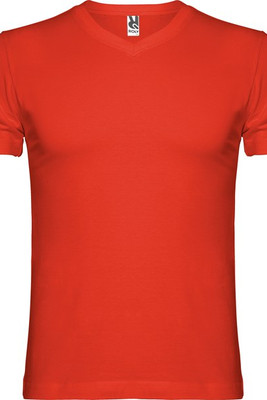 Roly CA6503 - SAMOYEDO Tubular short-sleeve t-shirt with 2-layer v-neck