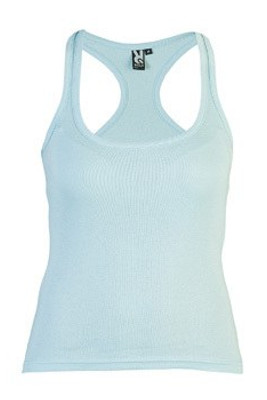 Roly CA6517 - CAROLINA Fitted style tank top with wide and round ribbed neckline and armholes