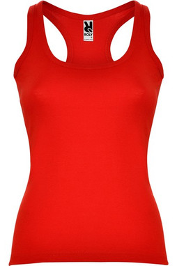 Roly CA6517 - CAROLINA Getailleerde T-shirt met afgebiesde achterarmnaden en brede opgerolde kraaglijn