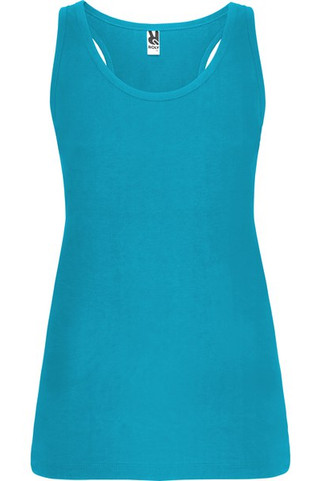 Roly CA6535 - BRENDA Přiléhavé dámské/dívčí tílko s boxerskými ramínky z hladkého úpletu