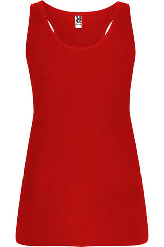 Roly CA6535 - BRENDA Slim-fit tank top with ribbed armholes and loose and rolled ribbed collar