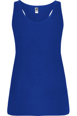 Roly CA6535 - BRENDA Slim-fit tank top with ribbed armholes and loose and rolled ribbed collar