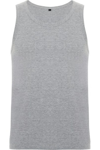 Roly CA6545 - TEXAS Slim-fit tank top with ribbed single jersey in collar and armhole