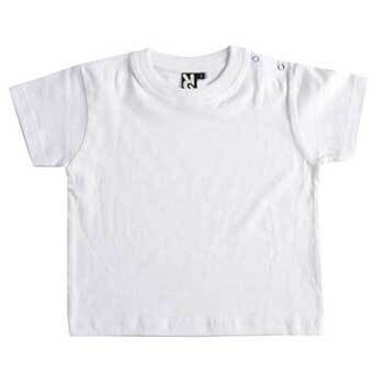 Roly CA6564 - T-shirt Bébé Confort et Praticité Roly - tissu coton - manches courtes- 6 à 24 mois