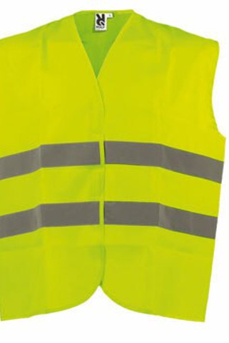 Roly CC5063 - SIRIO Gilet haute visibilité avec deux bande reflechissantes sur poitrine et dos