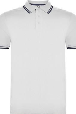 Roly PO6629 - MONTREAL Short-sleeve polo shirt with matching 3-button placket in collar