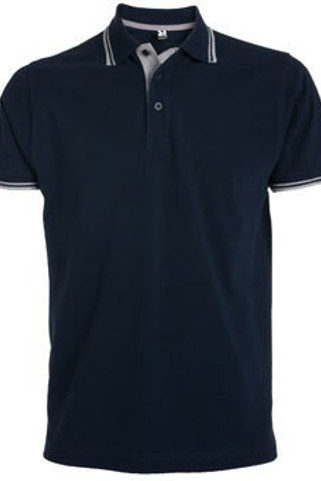 Roly PO6629 - MONTREAL Short-sleeve polo shirt with matching 3-button placket in collar