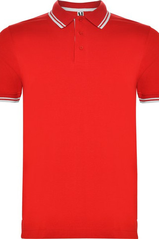 Roly PO6629 - MONTREAL Short-sleeve polo shirt with matching 3-button placket in collar