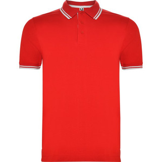Roly PO6629 - MONTREAL Short-sleeve polo shirt with matching 3-button placket in collar