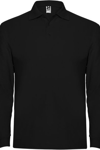 Roly PO6635 - Komfortabel Langærmet Polo med Ribbet Krave og Manchetter
