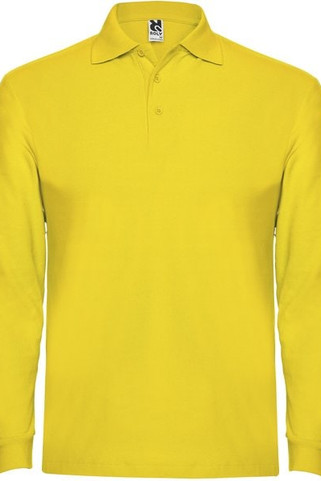 Roly PO6635 - Pánské Polo s Dlouhým Rukávem a Žebrovaným Límcem