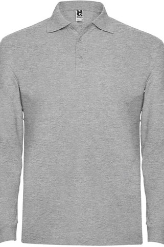 Roly PO6635 - Pánské Polo s Dlouhým Rukávem a Žebrovaným Límcem