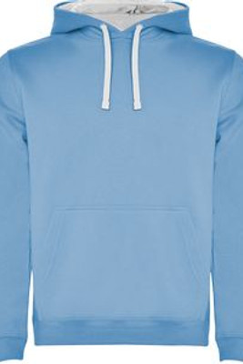 Roly SU1067 - URBAN Sweatshirt met capuchon in twee kleuren en twee weefsels