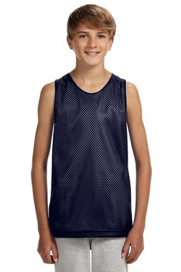A4 N2206 - Youth Reversible Mesh Tank Shirt