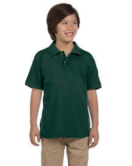 Harriton M200Y - Youth 6 oz. Ringspun Cotton Piqué Short-Sleeve Polo
