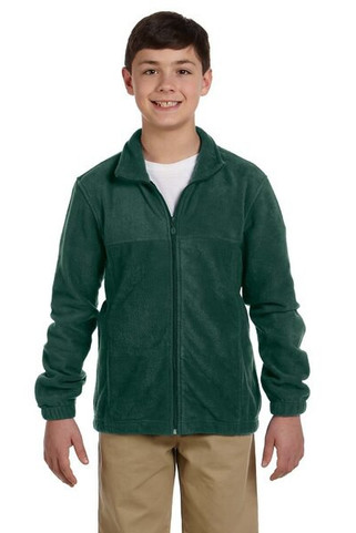 Harriton M990Y - Youth 8 oz. Full-Zip Fleece