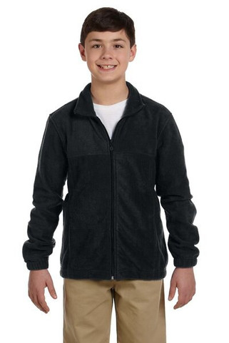 Harriton M990Y - Youth 8 oz. Full-Zip Fleece
