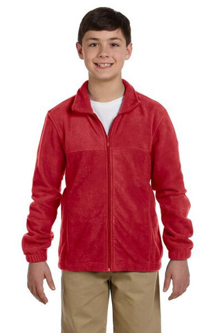 Harriton M990Y - Youth 8 oz. Full-Zip Fleece