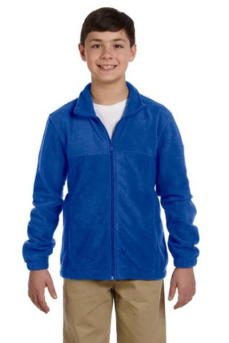 Harriton M990Y - Youth 8 oz. Full-Zip Fleece
