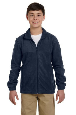 Harriton M990Y - Youth 8 oz. Full-Zip Fleece