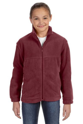 Harriton M990Y - Youth 8 oz. Full-Zip Fleece